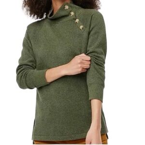 J. Crew Wide Button Collar Pullover Sweatshirt